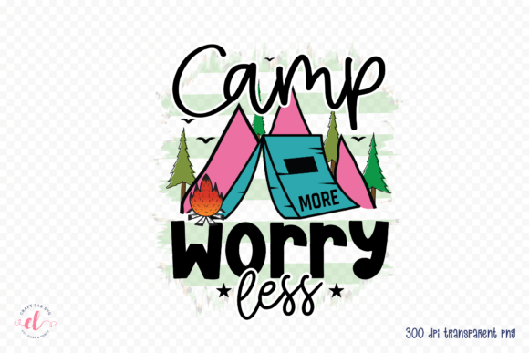 Camp More Worry Less PNG – A Versatile Graphic Design Asset for Crafts
