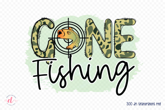 Gone Fishing PNG for Local Business Graphics