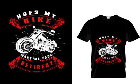 Retired Biker: A Graphic Design Asset for T-Shirt Designs