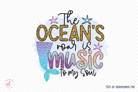 The Ocean's Roar PNG for Crafts and Graphics