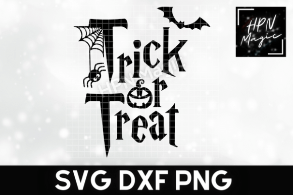 Trick or Treat SVG Halloween Quote for T-Shirt Designs